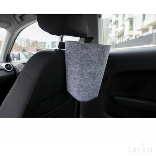 Rpet Felt Car Trash Bin Afvalbakje Grijs