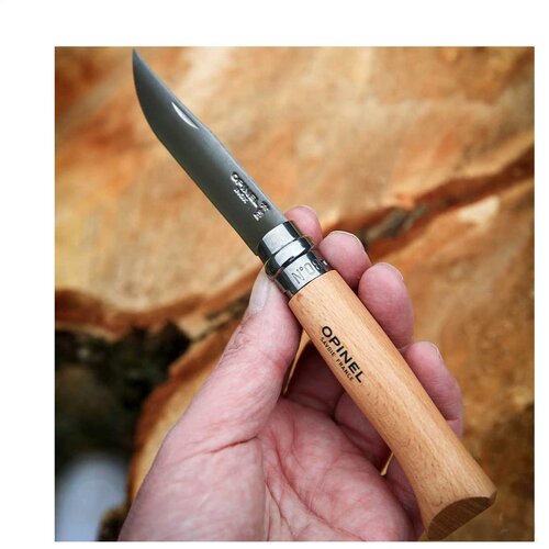 Opinel Inox No 08 Zakmes Hout