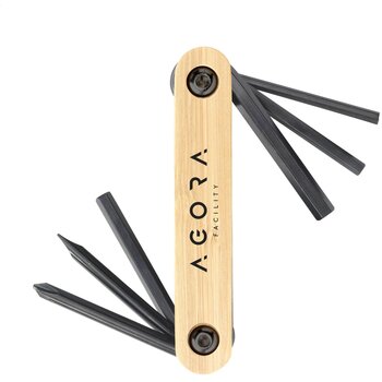 Fiets Multitool Met 5 Inbussleutels Bruin Fiets Multitool Met 5 Inbussleutels Bruin