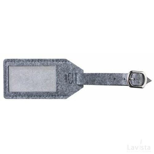 Rpet Felt Luggage Tag Bagagelabel Grijs