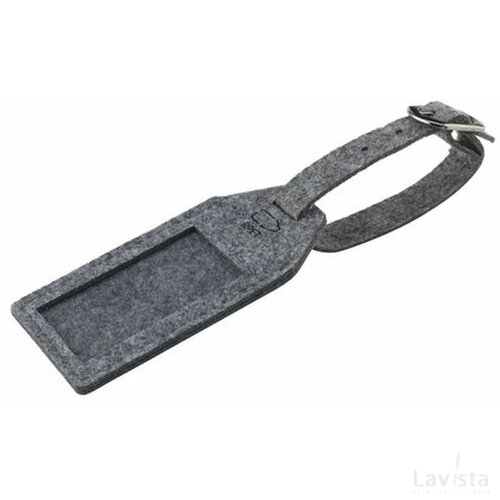 Rpet Felt Luggage Tag Bagagelabel Grijs