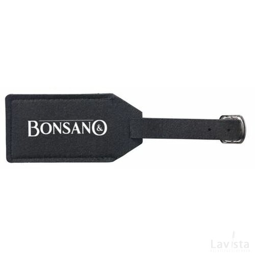 Rpet Felt Luggage Tag Bagagelabel Zwart