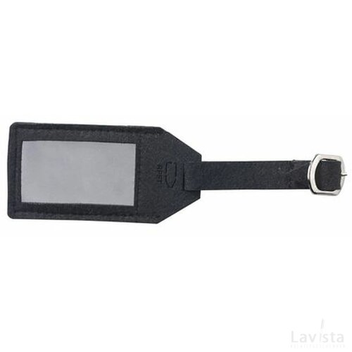 Rpet Felt Luggage Tag Bagagelabel Zwart