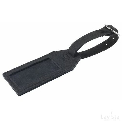 Rpet Felt Luggage Tag Bagagelabel Zwart