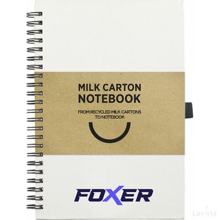 Milk-Carton Wire-O Notebook A5 Notitieboekje Beige