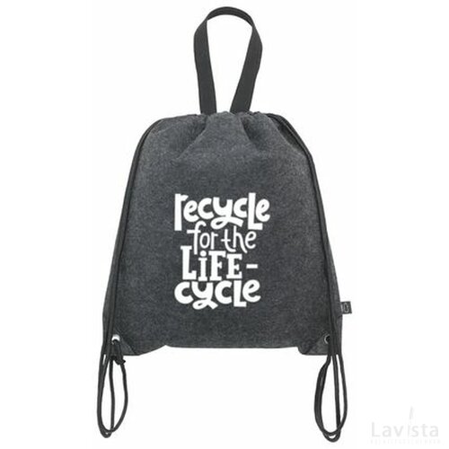 Rpet Felt Promobag Plus Rugzak Donkergrijs