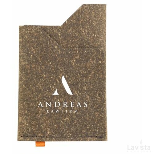 Recycled Leather Cardholder Kaarthouder Bruin