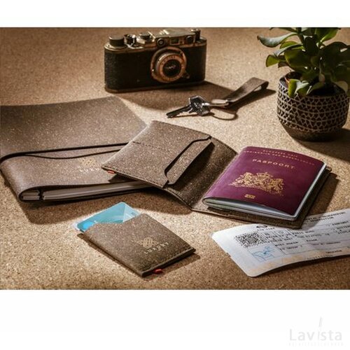 Recycled Leather Cardholder Kaarthouder Bruin