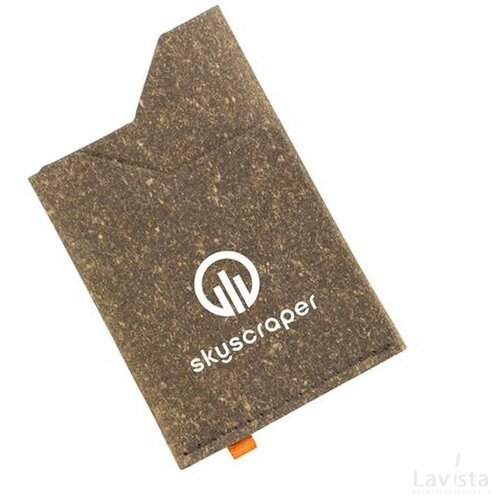 Recycled Leather Cardholder Kaarthouder Bruin