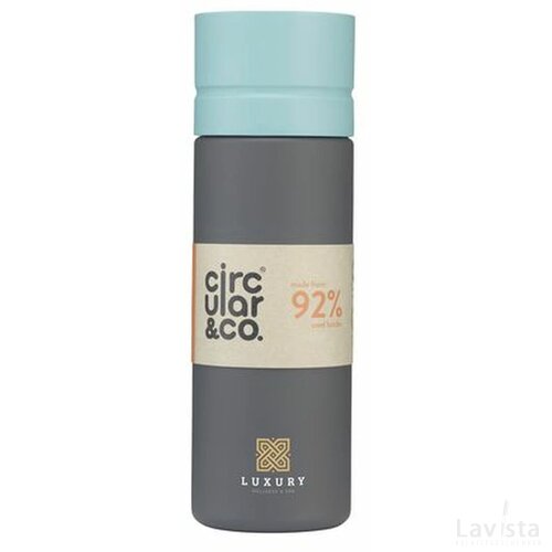 Circular&Co Reusable Bottle Waterfles Grijs/Blauw
