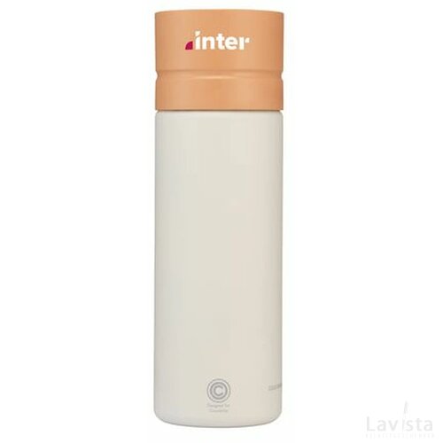 Circular&Co Reusable Bottle Waterfles Crème/Oranje