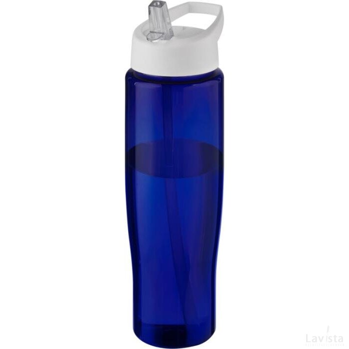 H2O Active® Eco Tempo drinkfles van 700 ml met tuitdeksel Wit, Blauw Wit/Blauw