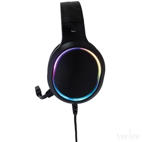 RGB-gamingheadset zwart