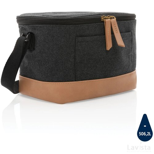 Impact AWARE™ 16 oz. rcanvas koeltas voor zes blikjes zwart