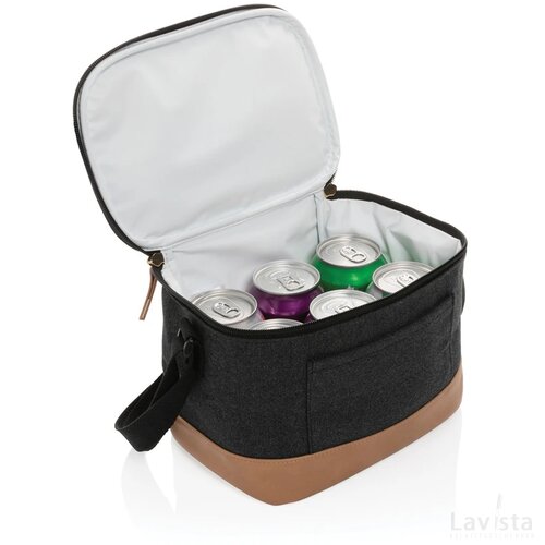 Impact AWARE™ 16 oz. rcanvas koeltas voor zes blikjes zwart
