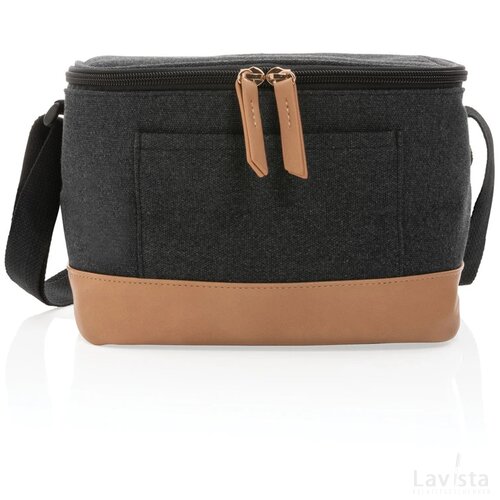 Impact AWARE™ 16 oz. rcanvas koeltas voor zes blikjes zwart