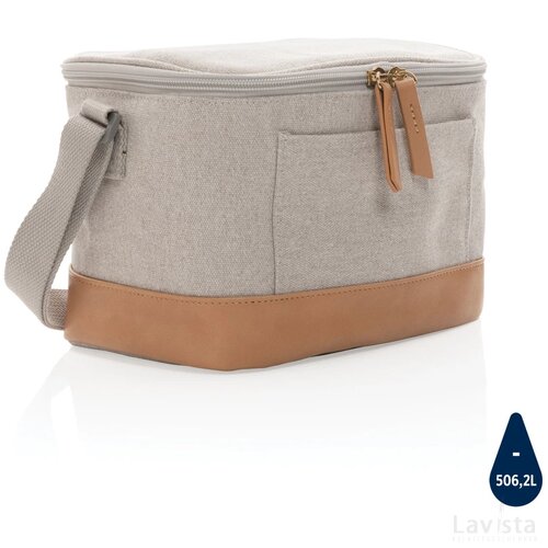Impact AWARE™ 16 oz. rcanvas koeltas voor zes blikjes grijs