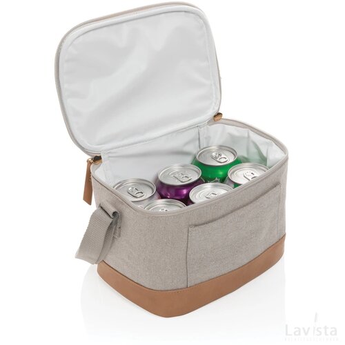 Impact AWARE™ 16 oz. rcanvas koeltas voor zes blikjes grijs