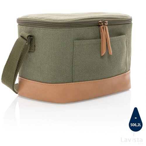 Impact AWARE™ 16 oz. rcanvas koeltas voor zes blikjes groen