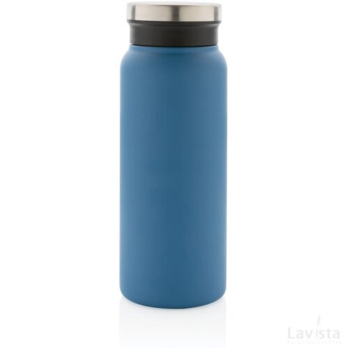 RCS gerecycled roestvrijstalen vacuümfles 600ML blauw