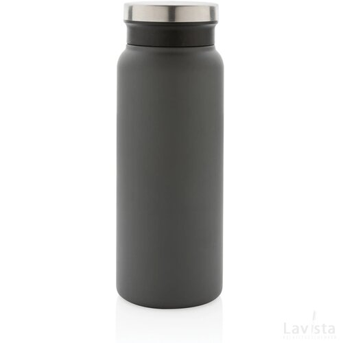 RCS gerecycled roestvrijstalen vacuümfles 600ML grijs