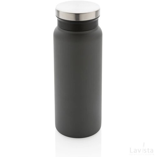 RCS gerecycled roestvrijstalen vacuümfles 600ML grijs