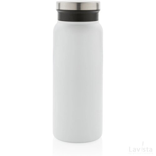 RCS gerecycled roestvrijstalen vacuümfles 600ML wit