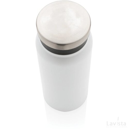 RCS gerecycled roestvrijstalen vacuümfles 600ML wit