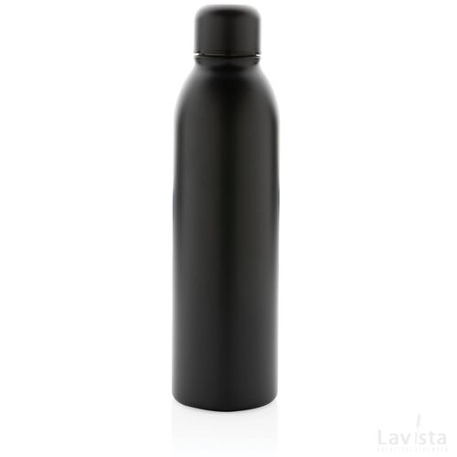 RCS gerecycled roestvrijstalen vacuümfles 500ML zwart