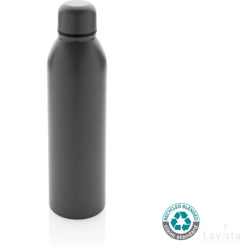 RCS gerecycled roestvrijstalen vacuümfles 500ML antraciet