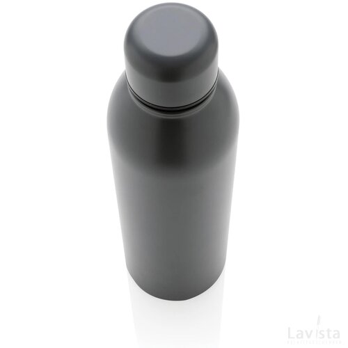 RCS gerecycled roestvrijstalen vacuümfles 500ML antraciet