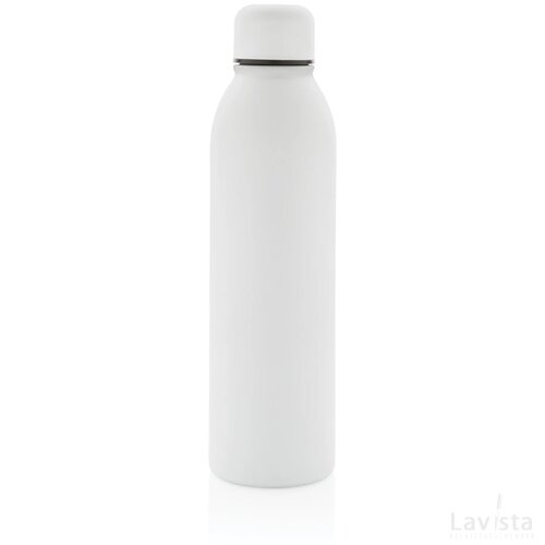 RCS gerecycled roestvrijstalen vacuümfles 500ML wit