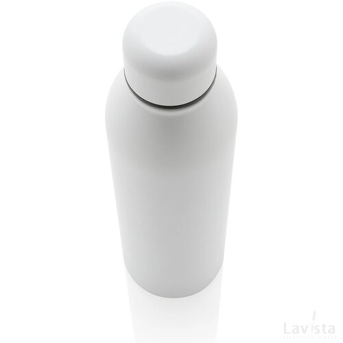 RCS gerecycled roestvrijstalen vacuümfles 500ML wit