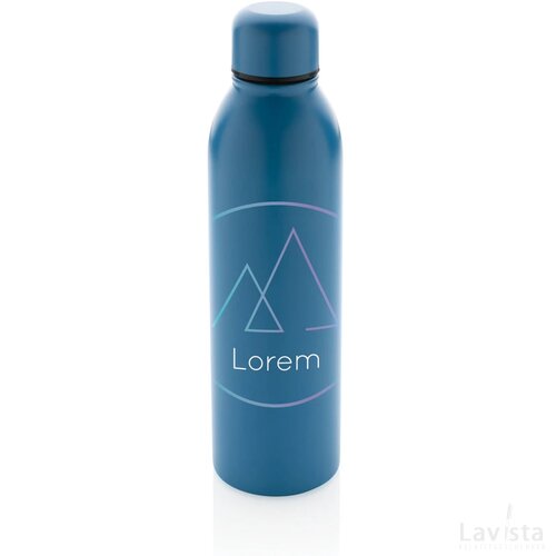 RCS gerecycled roestvrijstalen vacuümfles 500ML blauw