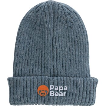 Impact AWARE™ Polylana® dubbel gebreide beanie sage blue