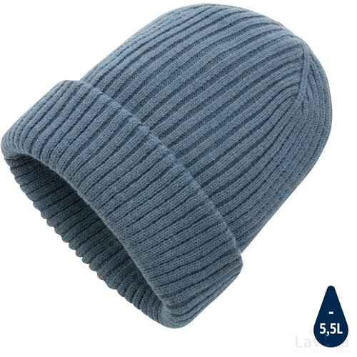 Impact AWARE™ Polylana® dubbel gebreide beanie sage blue
