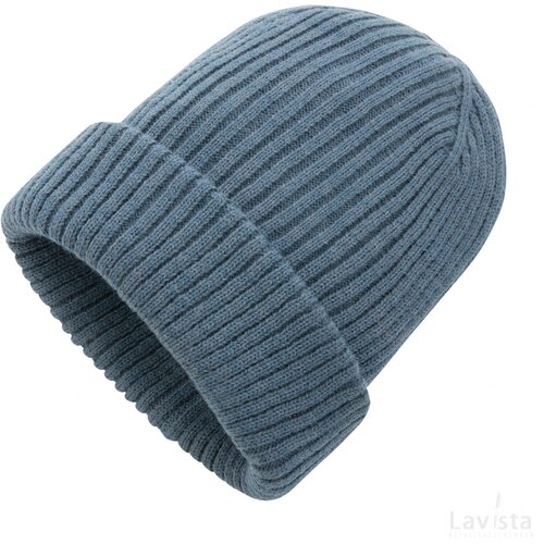Impact AWARE™ Polylana® dubbel gebreide beanie sage blue