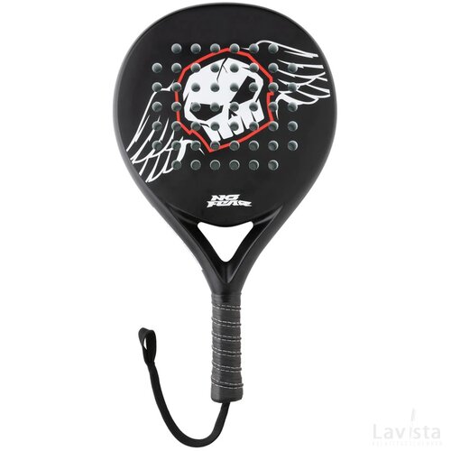 No Fear Fiber Glass Padel Racket zwart