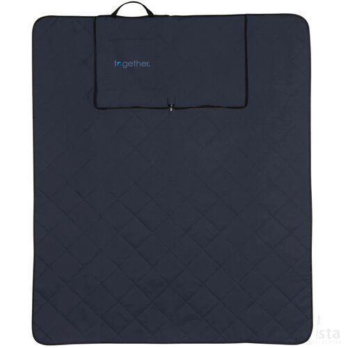 Impact Aware™ RPET opvouwbare gewatteerd picknickkleed donkerblauw