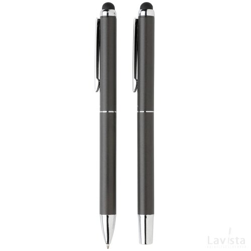 Swiss Peak deluxe pen set in PU etui zwart