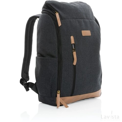 Impact AWARE™ 16 oz. rcanvas 15 inch laptoprugzak zwart