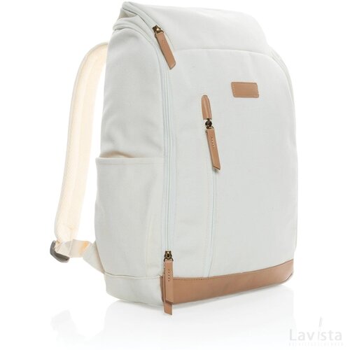 Impact AWARE™ 16 oz. rcanvas 15 inch laptoprugzak gebroken wit