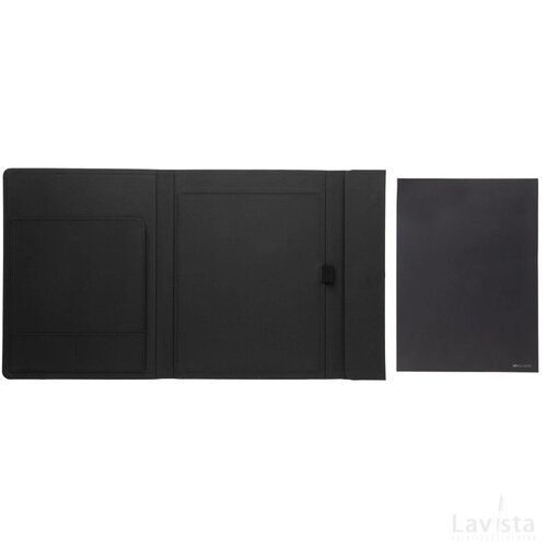 Impact Aware™ A4 portfolio met magnetische sluiting zwart