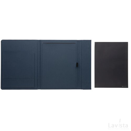 Impact Aware™ A4 portfolio met magnetische sluiting donkerblauw