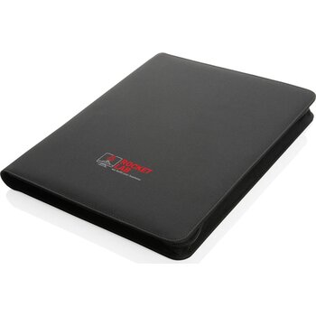 Impact Aware™ deluxe 300D tech portfolio met rits zwart