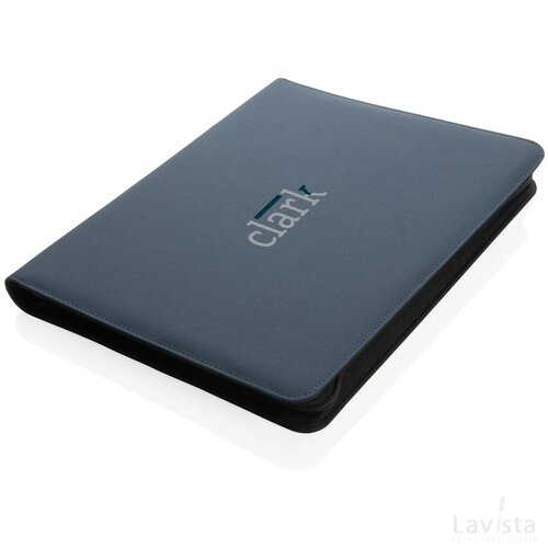 Impact Aware™ deluxe 300D tech portfolio met rits donkerblauw