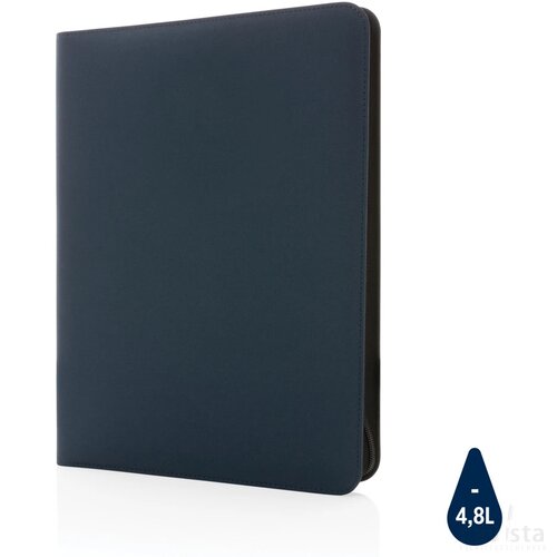 Impact Aware™ deluxe 300D tech portfolio met rits donkerblauw