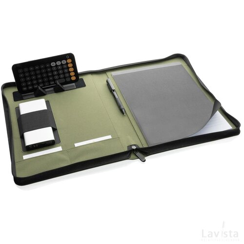 Impact Aware™ deluxe 300D tech portfolio met rits groen