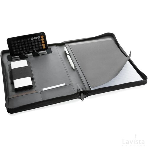 RCS rPU deluxe tech portfolio met rits zwart