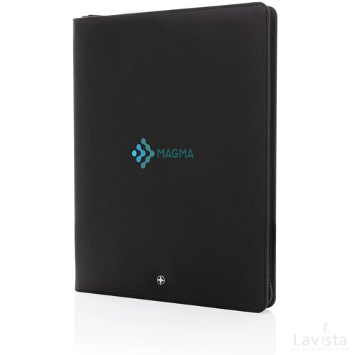 Swiss Peak Heritage RCS rPU A4 portfolio met rits zwart